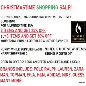 CHRISTMASTIME SHOPPING SALE!